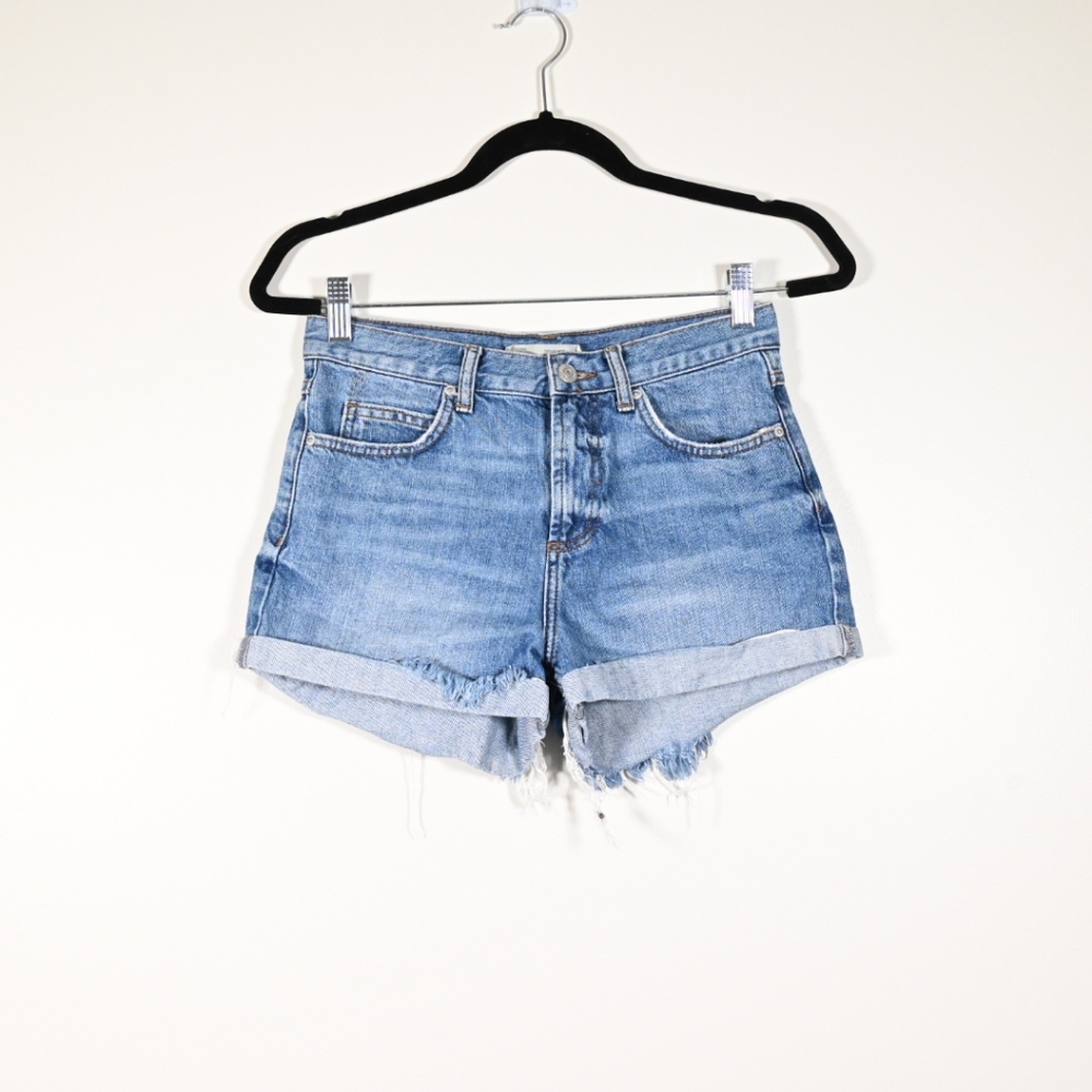 Topshop Denim Shorts US 4 Blue